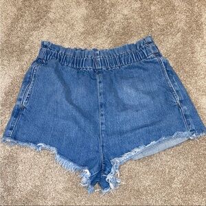 Urban‎ Outfitters BDG Denim Pull On Frayed Shorts Size M
